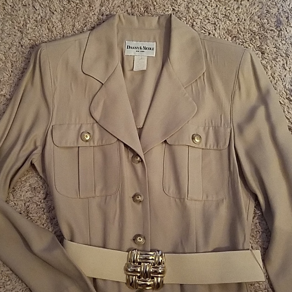 *Danny&Nicole cream midi dress sz 10
